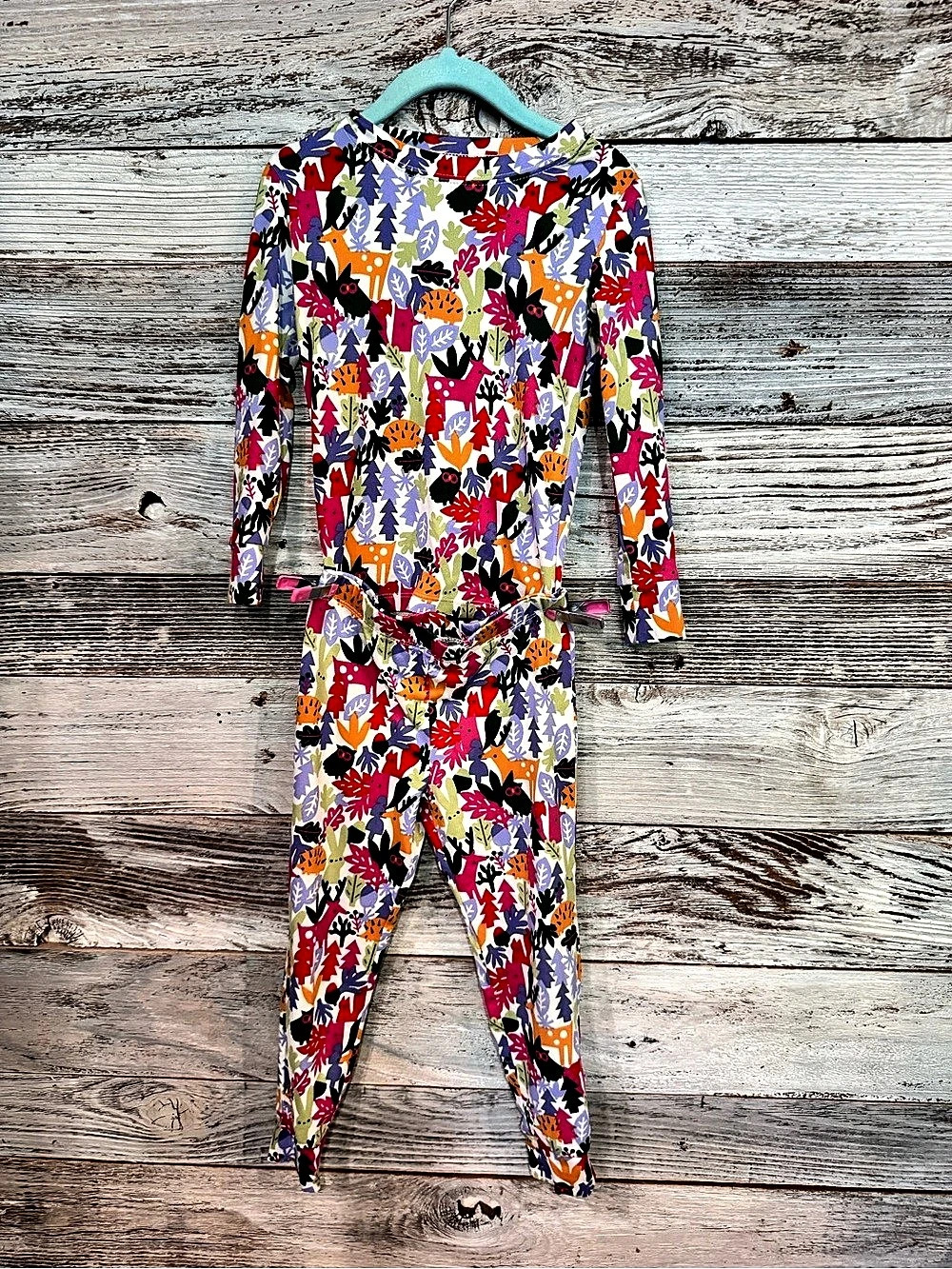 Oki dokie Girls Super Soft Printed Two-Piece Pajamas Like New